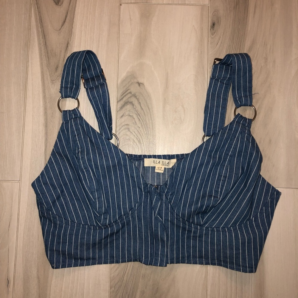stripped pacsun crop top